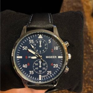 Migeer Men’s Blue Quartz Watch
